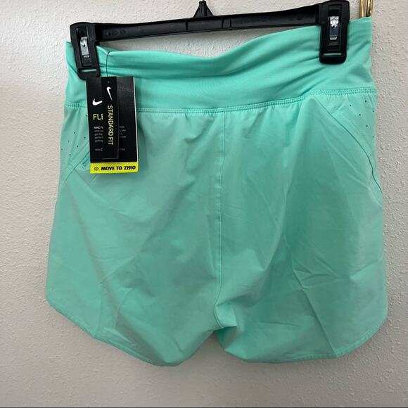 New Nike Dry Fit Running Shorts Mint Green Women's S - Picture 2 of 3